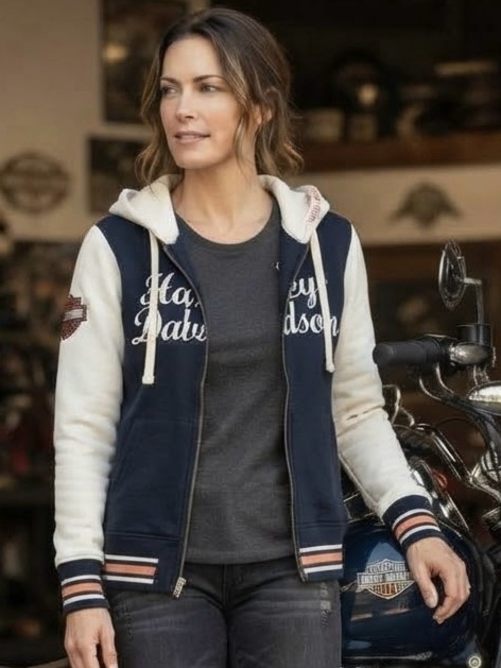 Women's Harley-Davidson "Live to Ride - Ride to Live Heavyweight Hoodie/Jacket